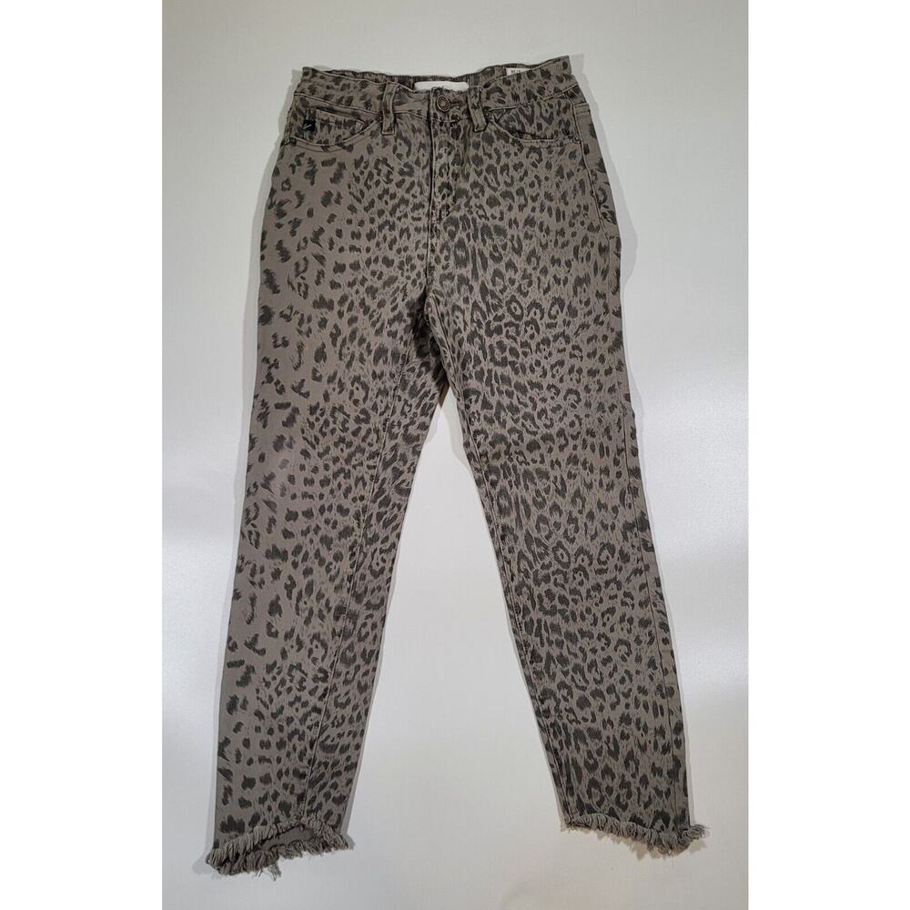KanCan Olive Green and Black Leopard Skinny Jeans